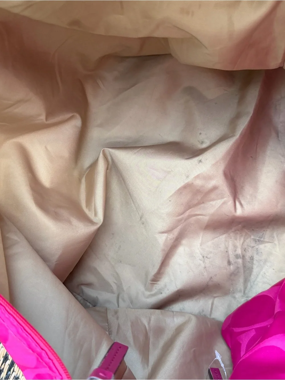 Coach Nylon Signature Tote in Fuchsia